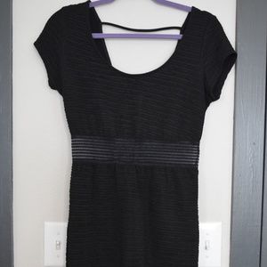 Black MiniDress V-Cut  Back